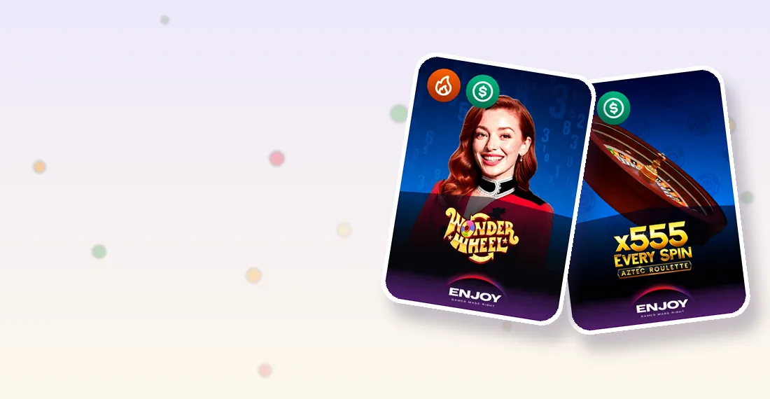 Wonder Wheel en Aztec Roulette live spellen